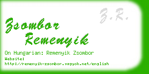 zsombor remenyik business card